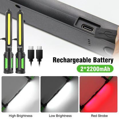 2400LM Rechargeable LED Work Light Bar