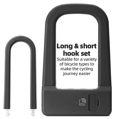 Secure Smart NFC Bicycle U-Lock – Keyless & Ultra Convenient🚲✨