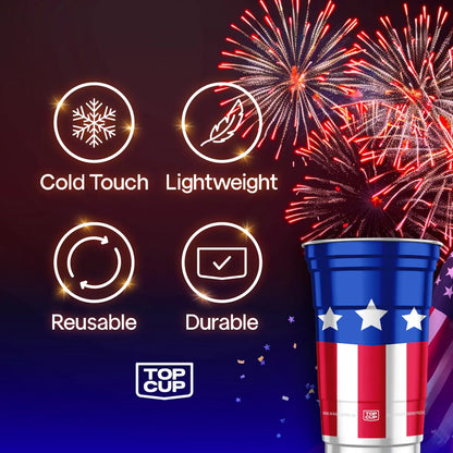 🇺🇸 250th Anniversary Patriotic Aluminum Party Cups (20oz)