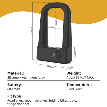 Secure Smart NFC Bicycle U-Lock – Keyless & Ultra Convenient🚲✨