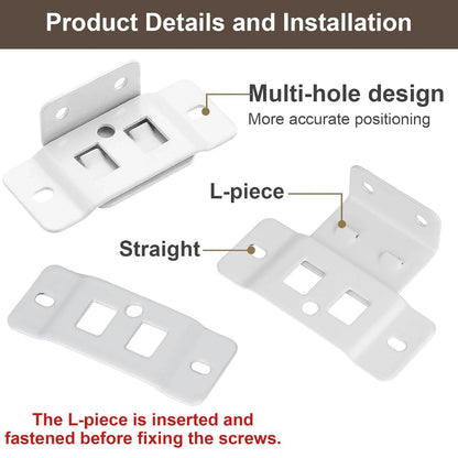 10 Pack Quick Fitting Furniture Joint Bracket with Screws