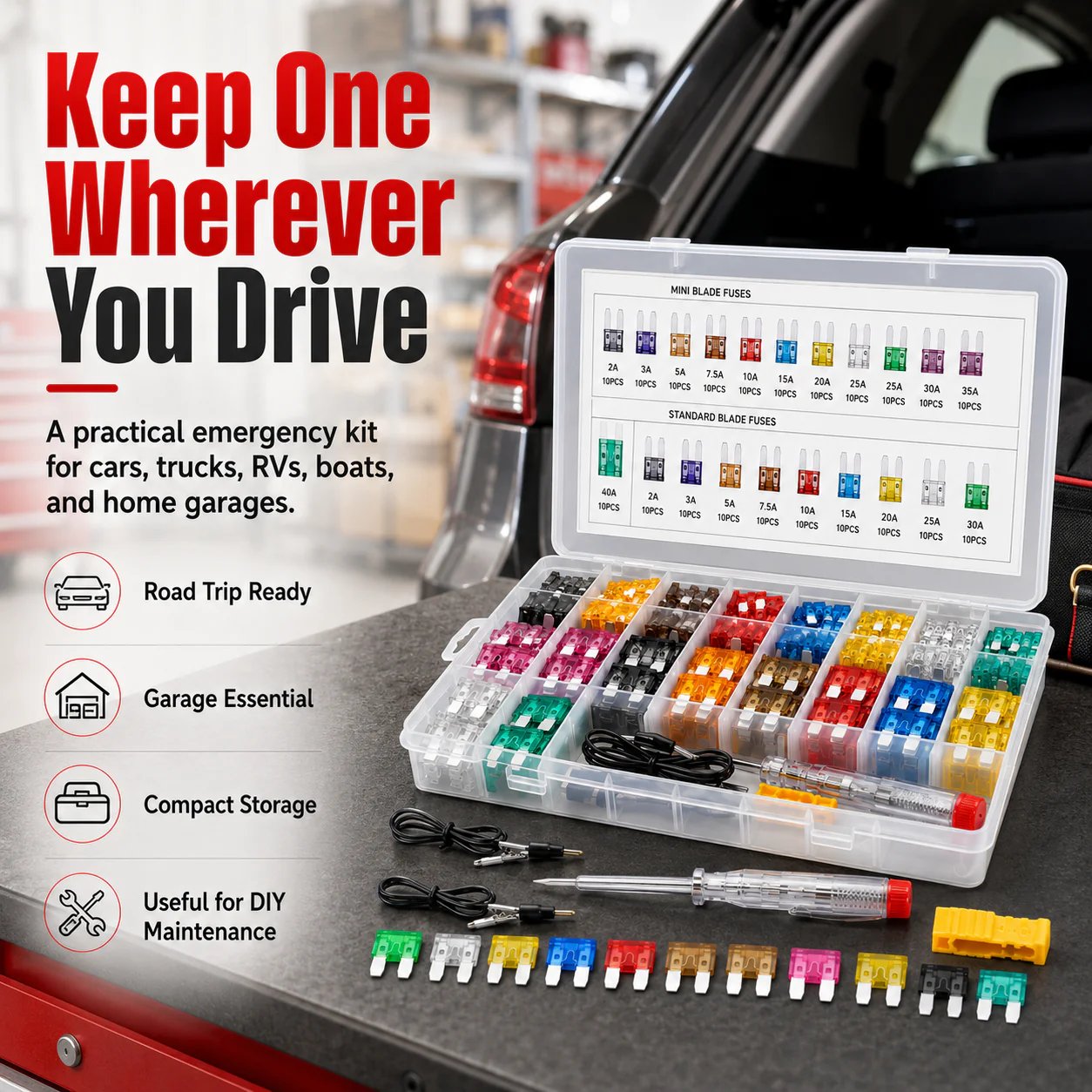 🔥Hot Sale 49% OFF🚗Car Fuse Assortment Kit