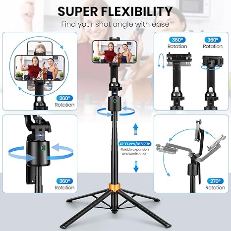 360° AI Auto Tracking Tripod with Gesture Control