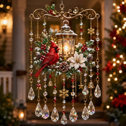 🎄 Limited-Time 50% OFF – Christmas Wind Chime with Crystal Drops🔔