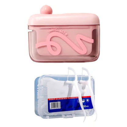 🔥Last Day Sale 50% OFF🔥Travel-sized Automatic Pop-Up Dental Floss Box✨