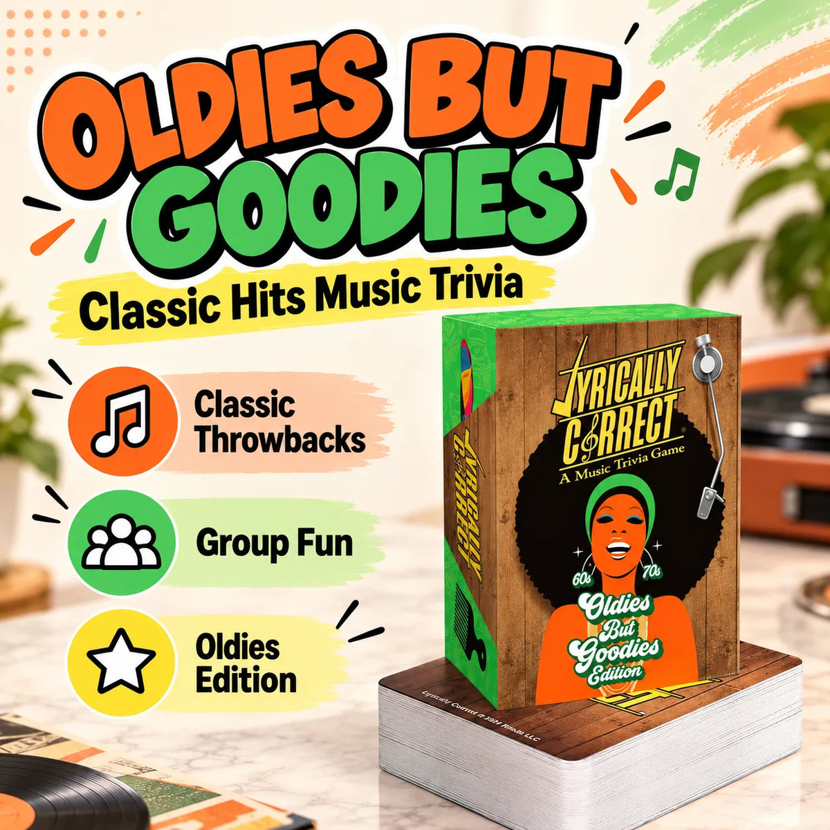 Music Trivia Card Game | 80s, 90s & 2000s Hits