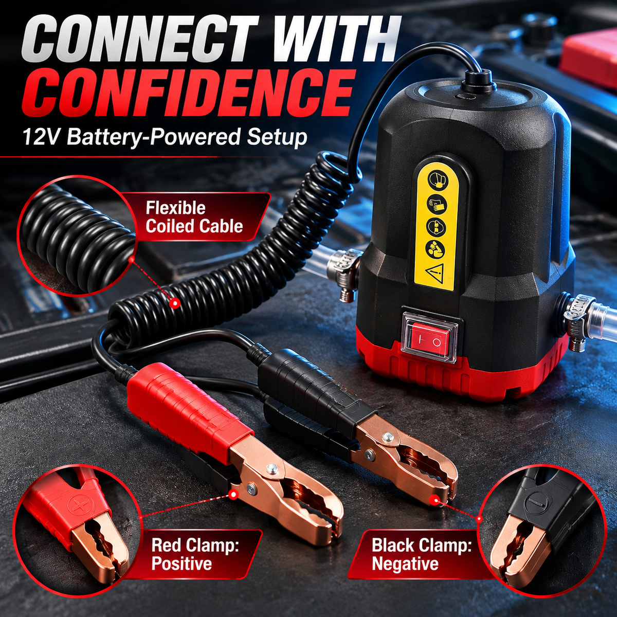 🔧 Portable 12V Electric Oil Transfer Pump Kit