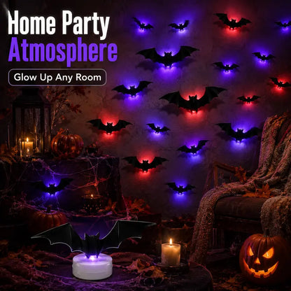 🔥Halloween Sale - 50% off 🎃3D Bat LED Wall Light Decor 🦇✨ – Easy Installation | Soft LED Glow for Living Room/Bedroom Festive Vibe
