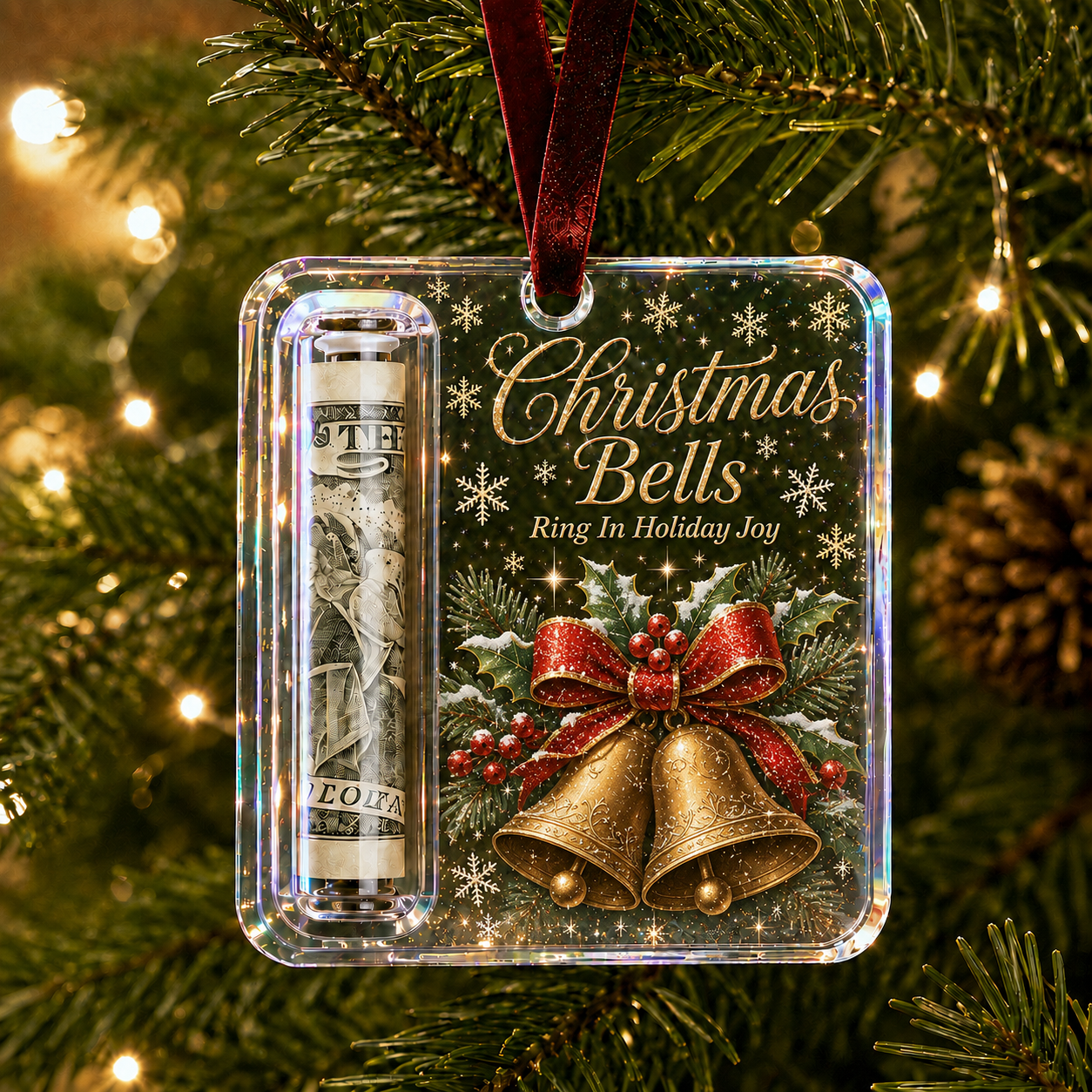 🔥Last 40pcs🎉-✨🎄Christmas Cash Gift Holder Ornament