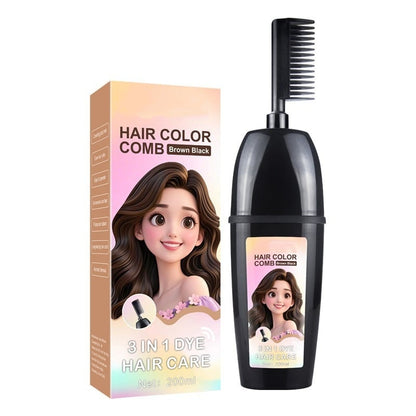 🔥LAST DAY 49% OFF -3-in-1 Instant Hair Color Comb