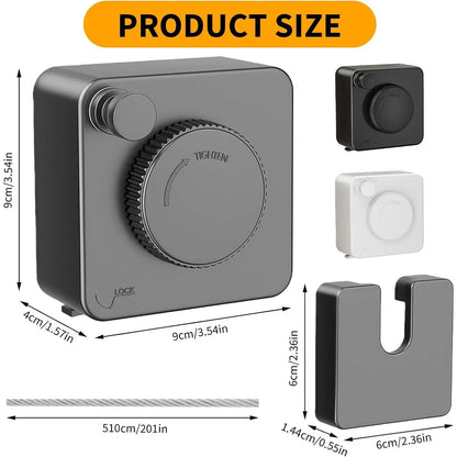 ✨Retractable Stainless Steel Clothesline – Dry More, Save Space