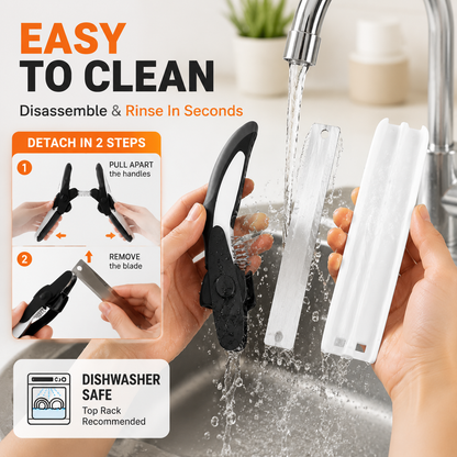 ✂️ 2-in-1 Kitchen Scissors With Cutting Board – Smart Food Prep Tool