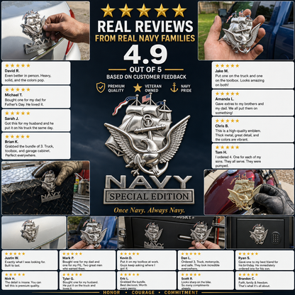 U.S. Navy Special Edition Metal Vehicle Badge, 🔥Buy 2 FREE SHIPPING