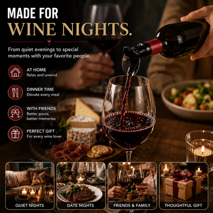 🍷2-in-1 Wine Pourer & Stopper – No-Drip Pour & Easy Seal