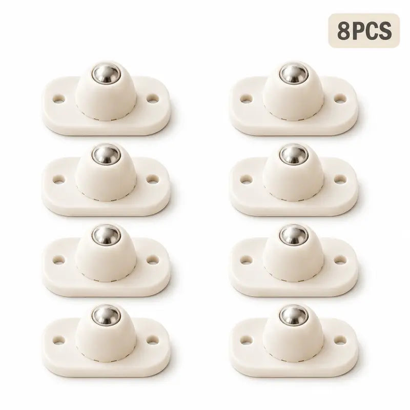 🔥 Hot Sale 🛒 8-Pack Self-Adhesive Mini Caster Wheels 🔄 360° Rotating | 💪 Durable Strong Load | 🔇 Low-Noise Mini Furniture Wheels
