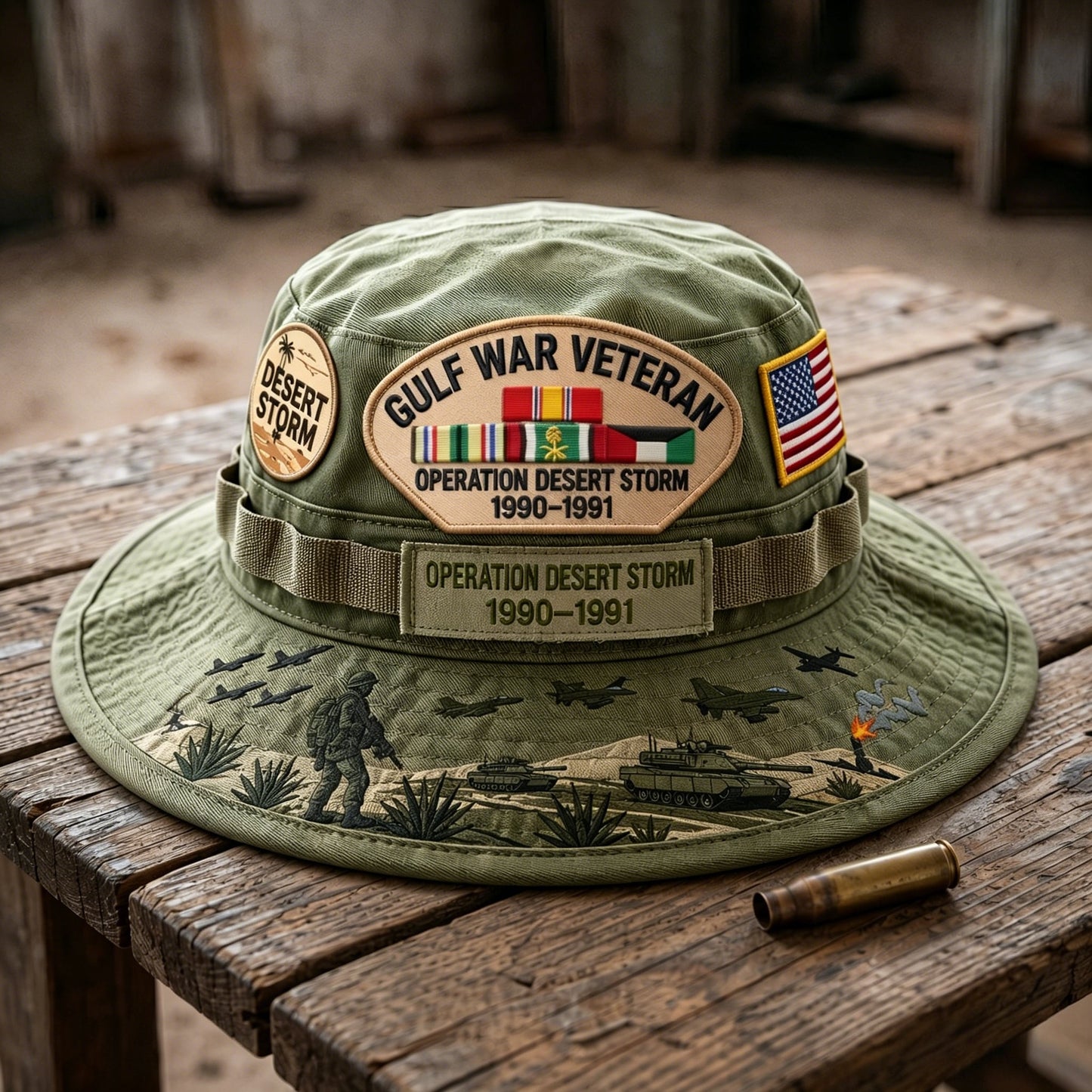 🇺🇸 Last Day Promo: 50% OFF 🎖️ - Gulf War Veteran Desert Storm Tribute Boonie Hat