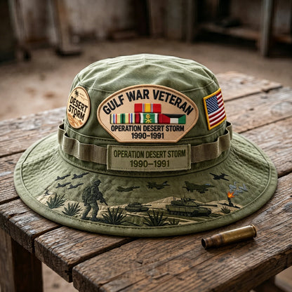 🇺🇸 Last Day Promo: 50% OFF 🎖️ - Gulf War Veteran Desert Storm Tribute Boonie Hat