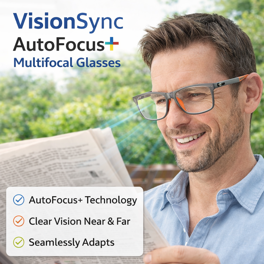 Anti-Blue Light Progressive Reading Glasses – Lightweight Multifocal Eyewear for Men & Women