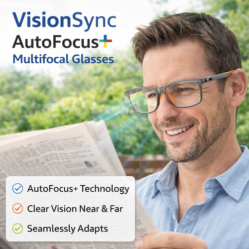 Anti-Blue Light Progressive Reading Glasses – Lightweight Multifocal Eyewear for Men & Women