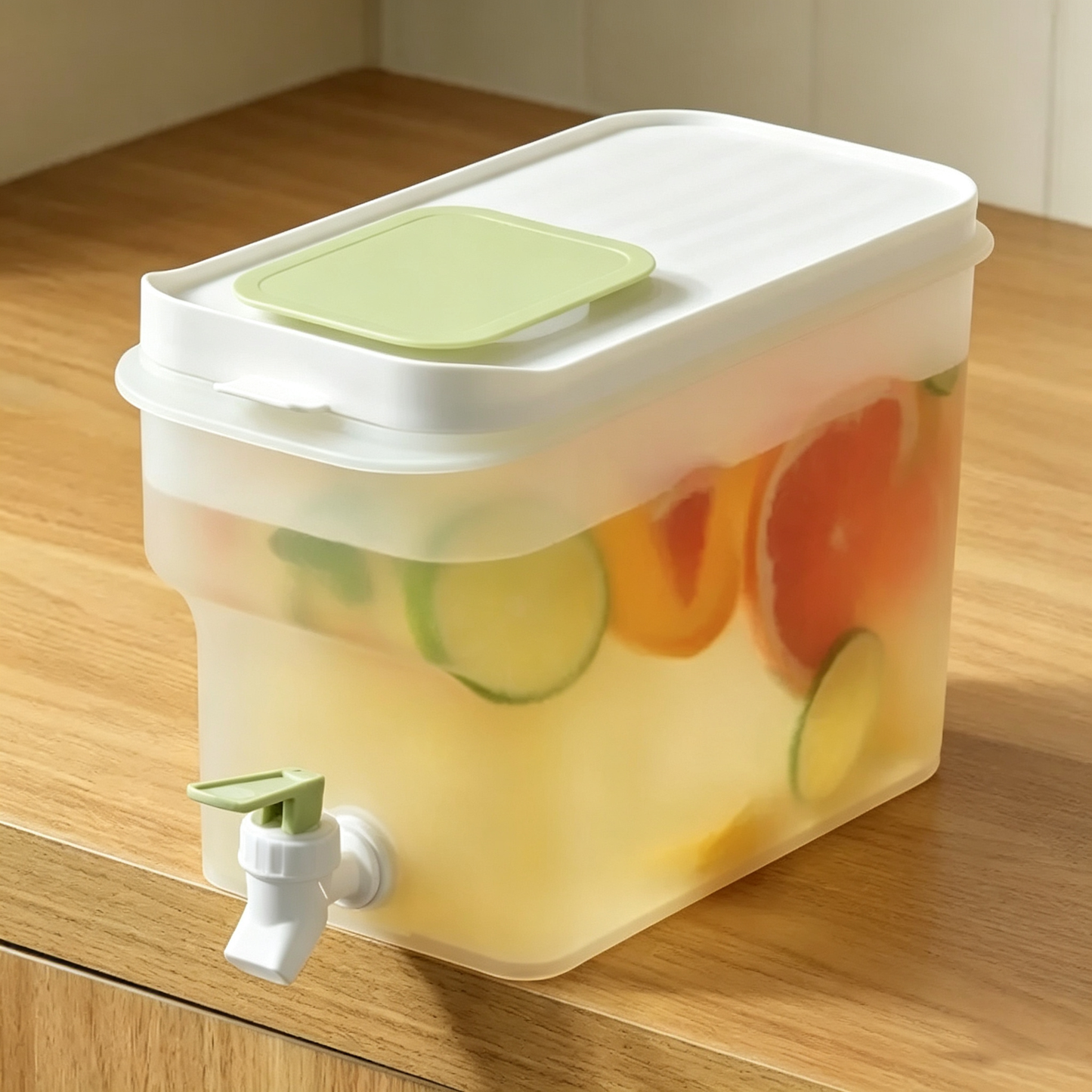 🍹4L Large Capacity Beverage Dispenser with Tap✅Great for family daily drinks, picnic & home party prep!