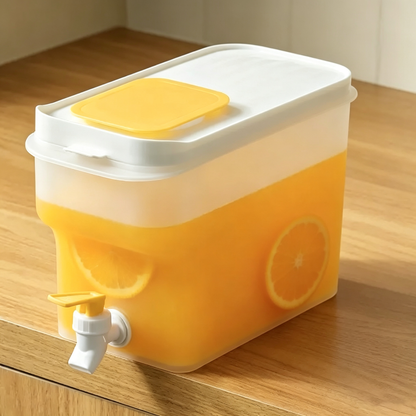 🍹4L Large Capacity Beverage Dispenser with Tap✅Great for family daily drinks, picnic & home party prep!