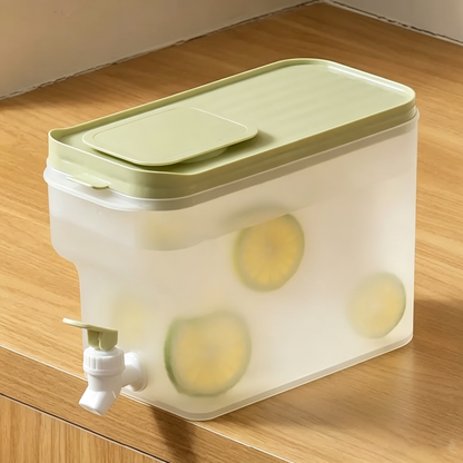 🍹4L Large Capacity Beverage Dispenser with Tap✅Great for family daily drinks, picnic & home party prep!