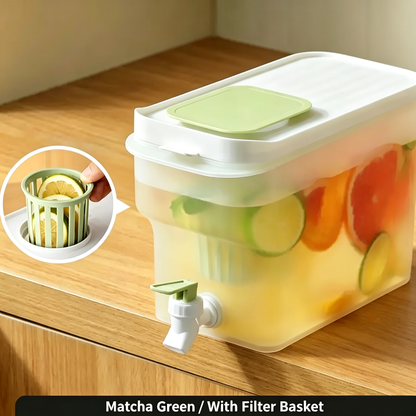 🍹4L Large Capacity Beverage Dispenser with Tap✅Great for family daily drinks, picnic & home party prep!