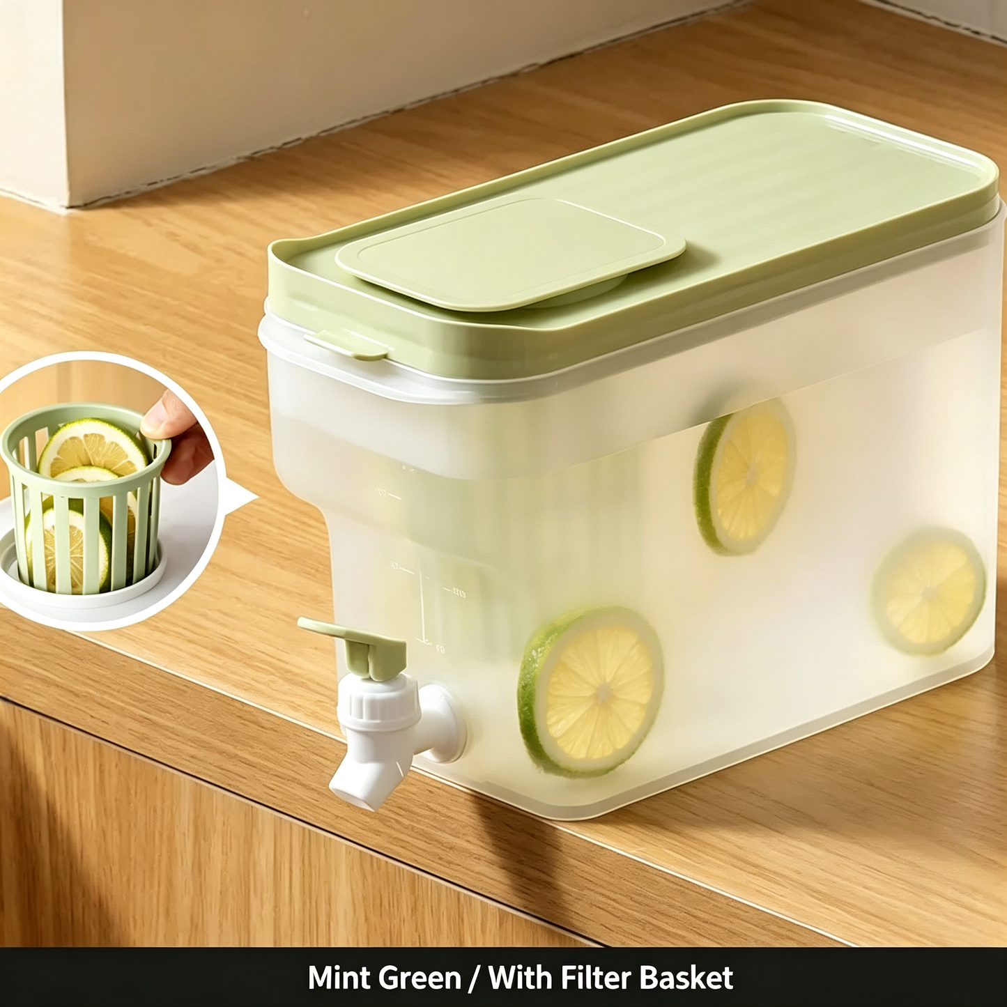 🍹4L Large Capacity Beverage Dispenser with Tap✅Great for family daily drinks, picnic & home party prep!