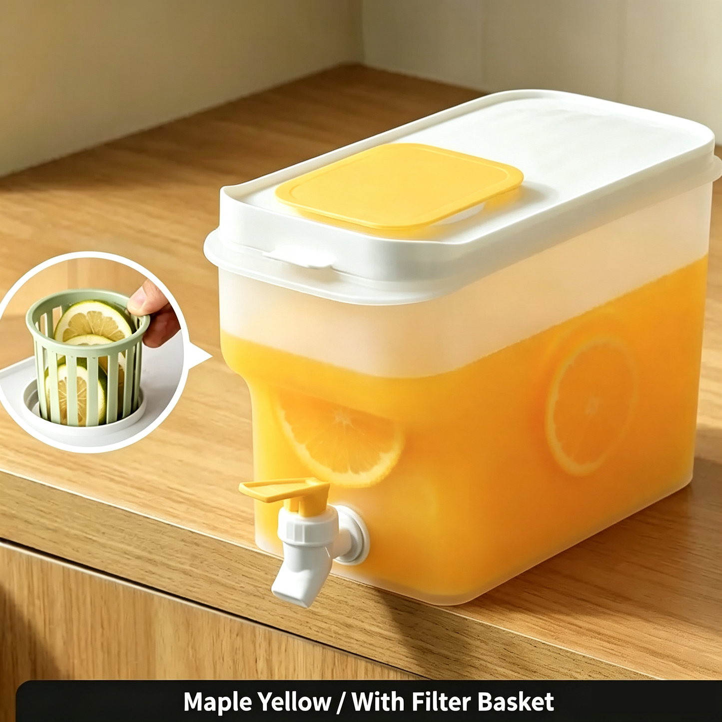 🍹4L Large Capacity Beverage Dispenser with Tap✅Great for family daily drinks, picnic & home party prep!