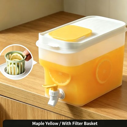 🍹4L Large Capacity Beverage Dispenser with Tap✅Great for family daily drinks, picnic & home party prep!