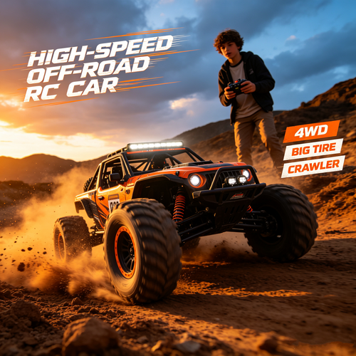 🔥 50% OFF Today 🛞 Extreme 4WD RC Rock Crawler Truck – 1:16 Scale Alloy Off-Road Car Built for Speed & Adventure