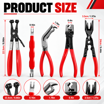 🔧 5-Piece Automotive Clip & Connector Removal Tool Set