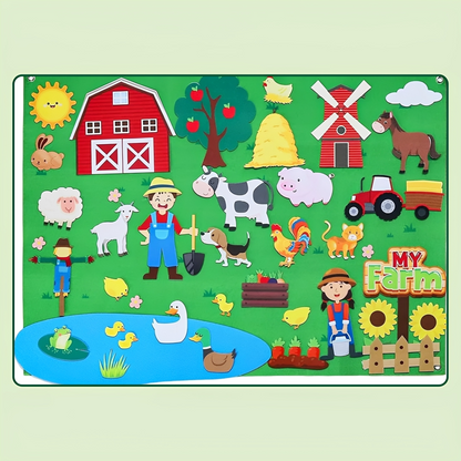 Montessori Learning Felt Board - Explore Imaginative Worlds!