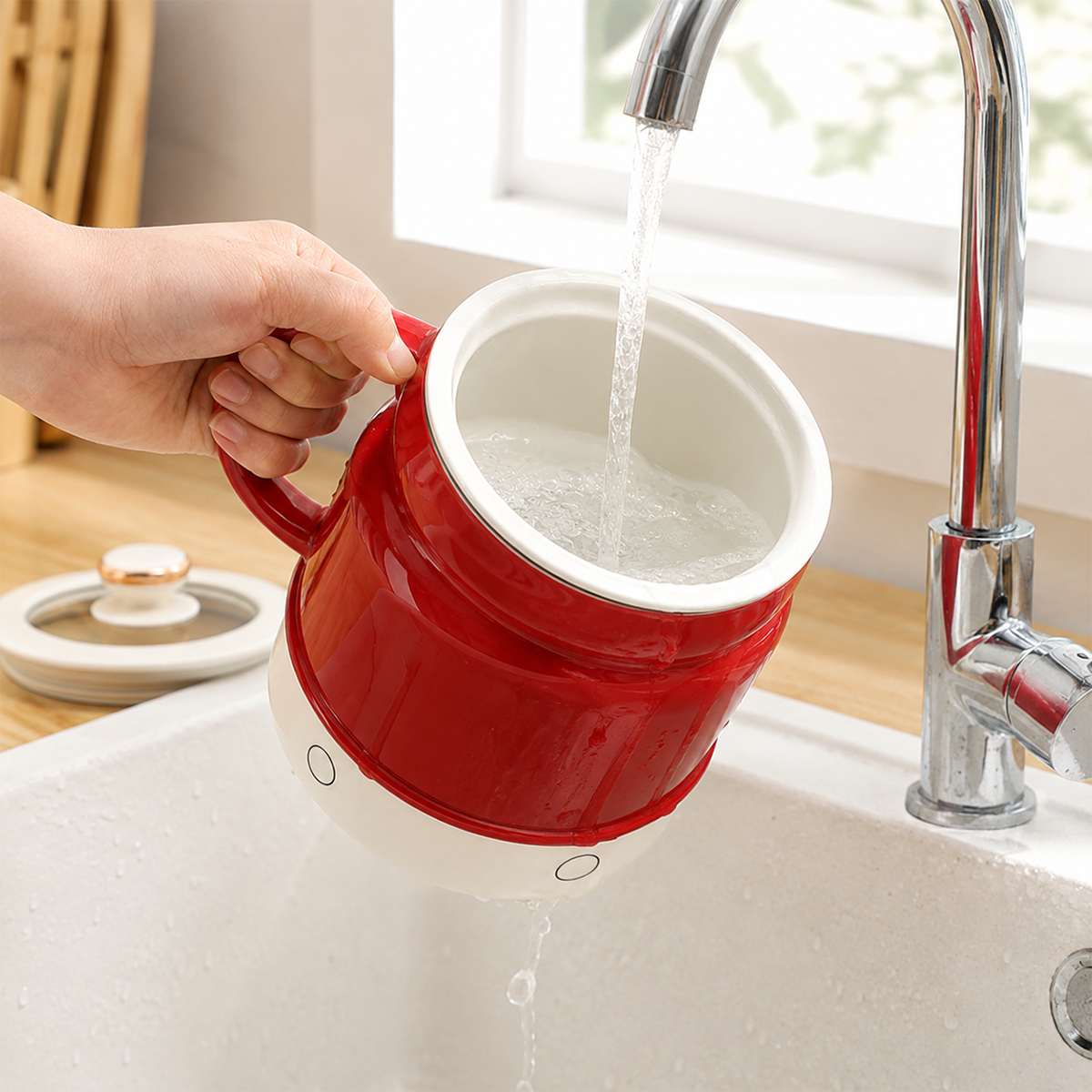☕ Portable Electric Cooking Mug – 800ML Multi-Function Hot Cup for Milk, Water, Soup & Travel ✈️💨