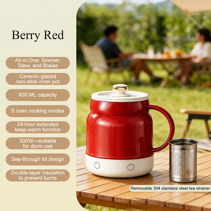 ☕ Portable Electric Cooking Mug – 800ML Multi-Function Hot Cup for Milk, Water, Soup & Travel ✈️💨