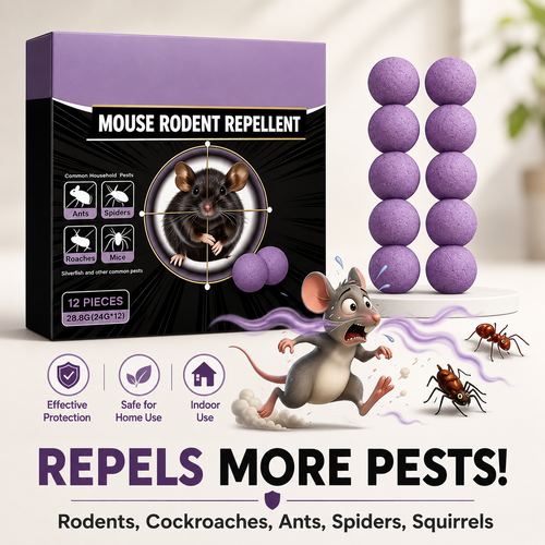 🔥 Limited Edition 49% OFF 🟣 Natural Peppermint Rodent Repellent Tablets – 12 Pack