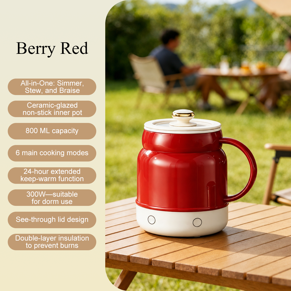 ☕ Portable Electric Cooking Mug – 800ML Multi-Function Hot Cup for Milk, Water, Soup & Travel ✈️💨