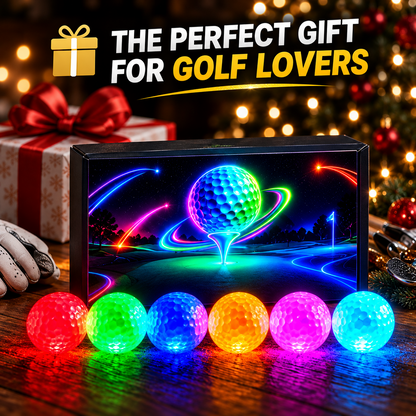 Glow-in-the-Dark Golf Balls (6-Pack) for Night Play