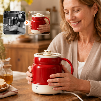 ☕ Portable Electric Cooking Mug – 800ML Multi-Function Hot Cup for Milk, Water, Soup & Travel ✈️💨
