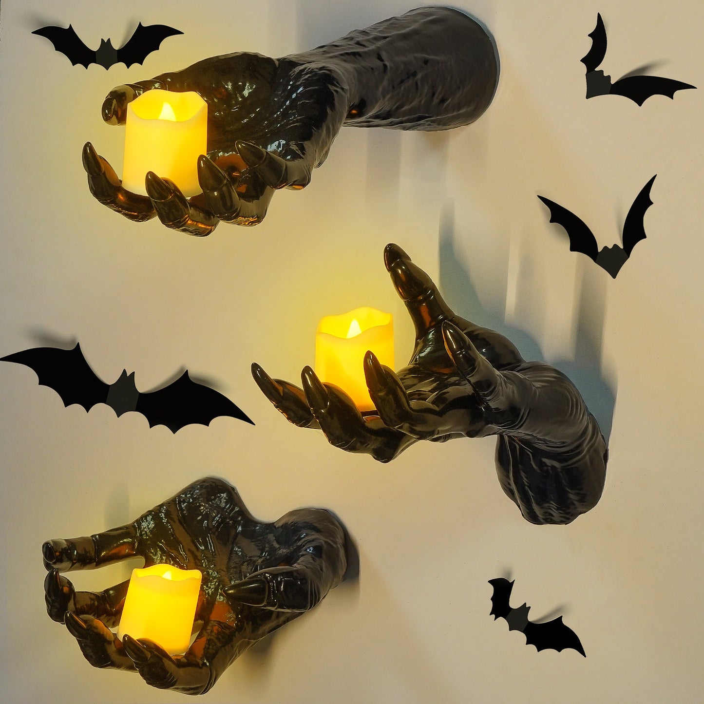 🖤🧙‍♀️ Halloween Witch’s Demon Hand Wall Decor – Creepy Gothic Accent for Haunted Homes 👹🕯️