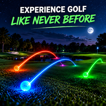 Glow-in-the-Dark Golf Balls (6-Pack) for Night Play