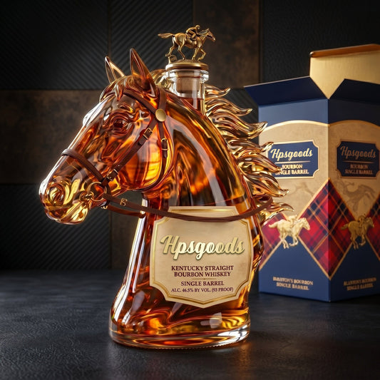 Premium Horse Head Whiskey Bottle