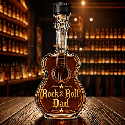 🎸🥃 Rock Style Guitar-Shaped Wine Bottle Decanter – Luxury Liquor Display for Music Lovers 🔥✨