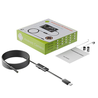 Flexible Type-C Inspection Camera With LED Light