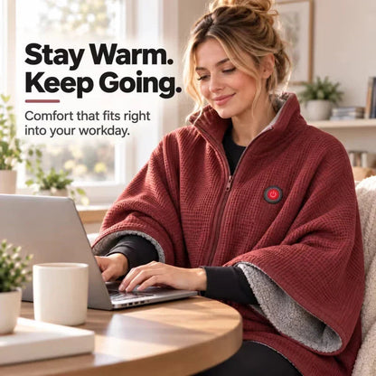 🛋️ Wearable Heated Blanket for Cozy Couch & Desk Comfort 🔥