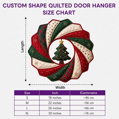 Rustic Fall Pumpkin Custom Shape Quilted Door Hanger