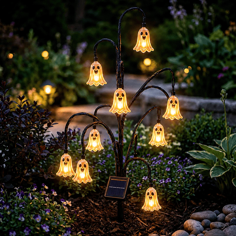 🔥 Limited Time 50% OFF 🎃✨ Halloween Solar Tree Stump Light – Add Spooky Magic to Your Garden Night! 👻🌙