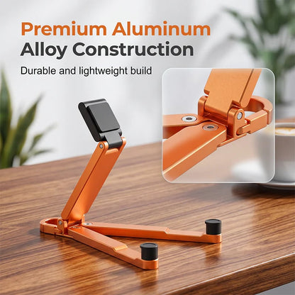 💯🔥HOT SALE 50% OFF🎁📱Mini Aluminum Phone Stand Keychain Foldable Desktop Holder – Small Gadget, Big Convenience✨