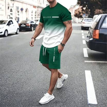 🔥Men's Gradient Fitness 2-Piece Set