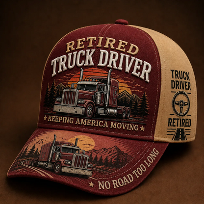 💥LAST DAY 49% OFF -🚛 RETIRED TRUCK DRIVER CAP
